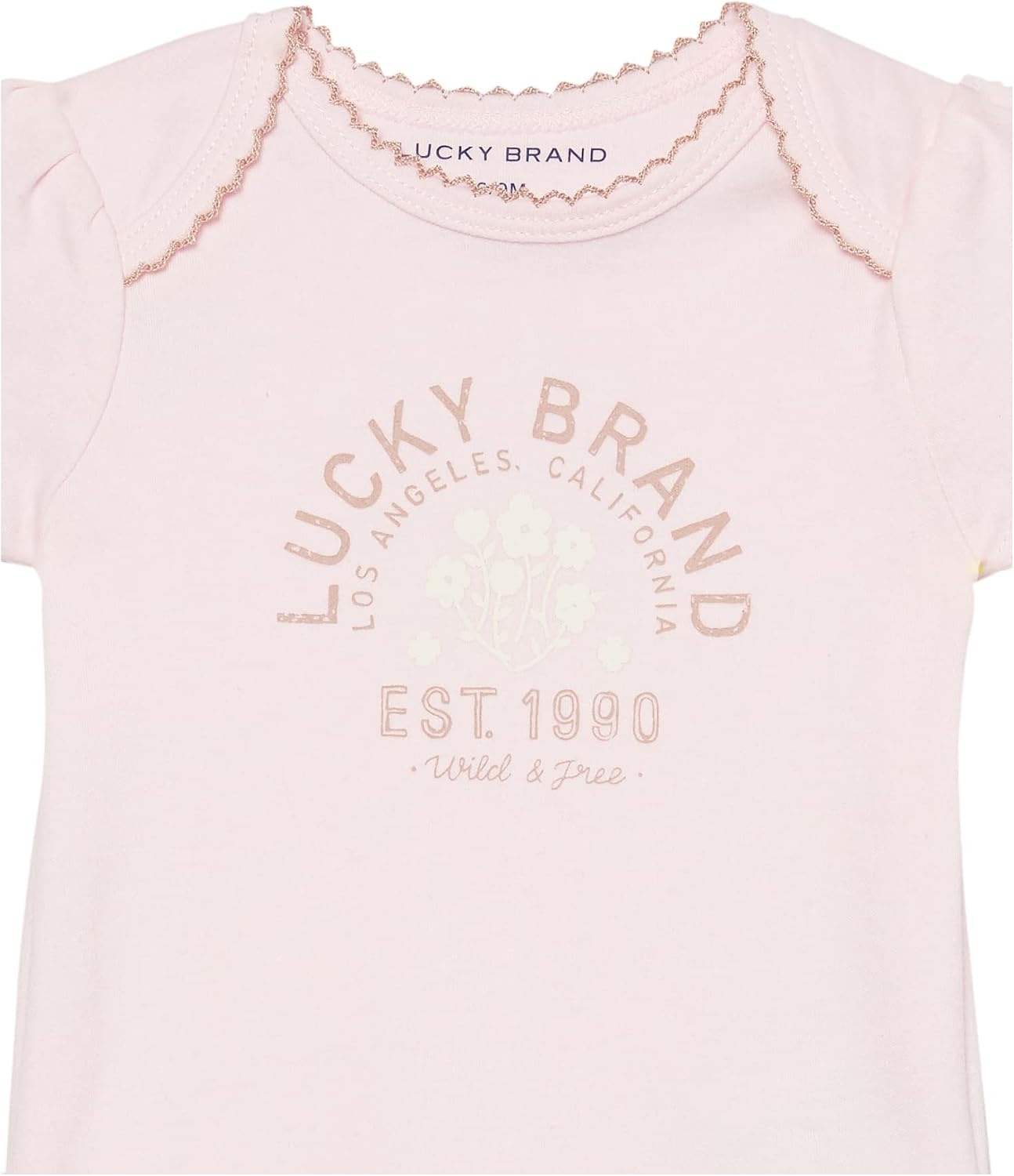 image:imageLucky Brand Baby Girls 3 Pieces Pant SetPinkEgretFawn