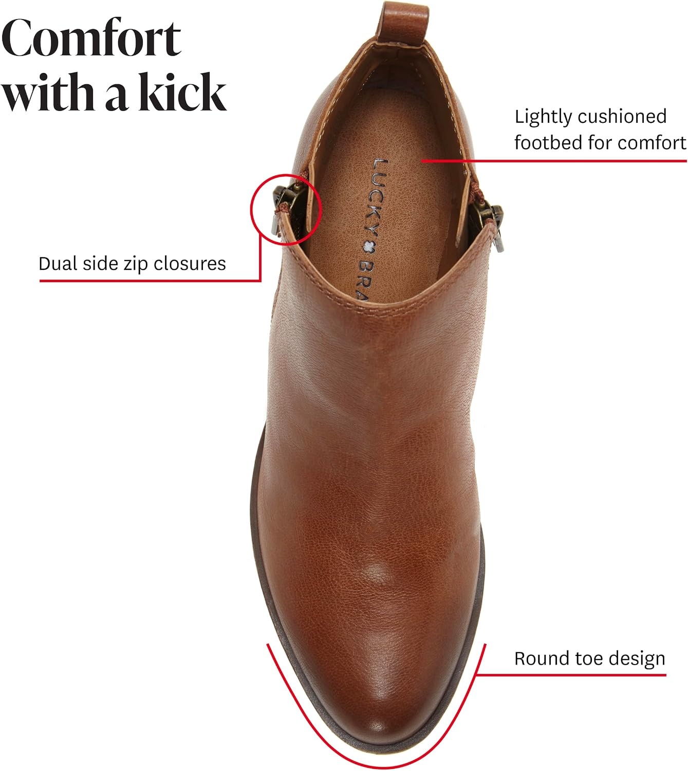 image:imageLucky Brand Basel BootieDistressed