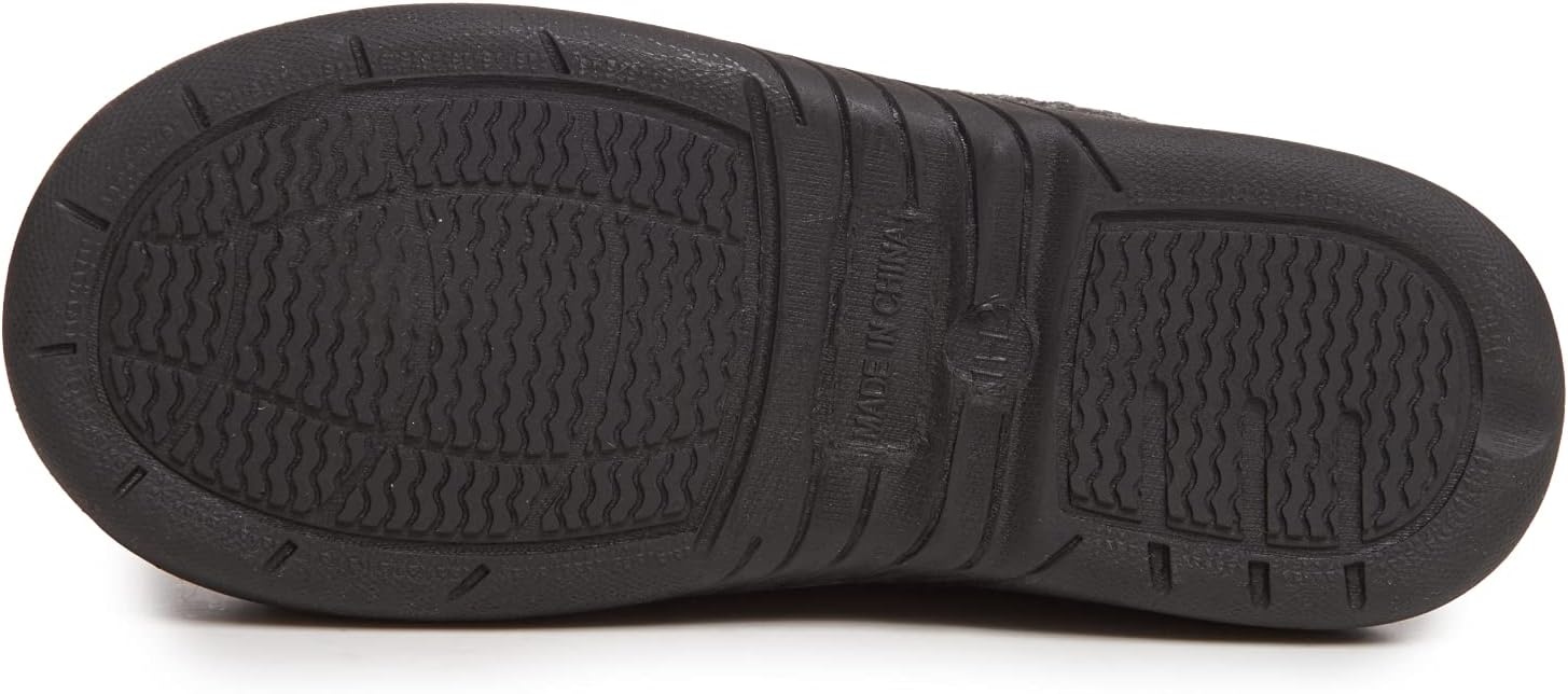 image:imageLucky Brand Boys Faux Wool Clog Slippers with Memory FoamBlack