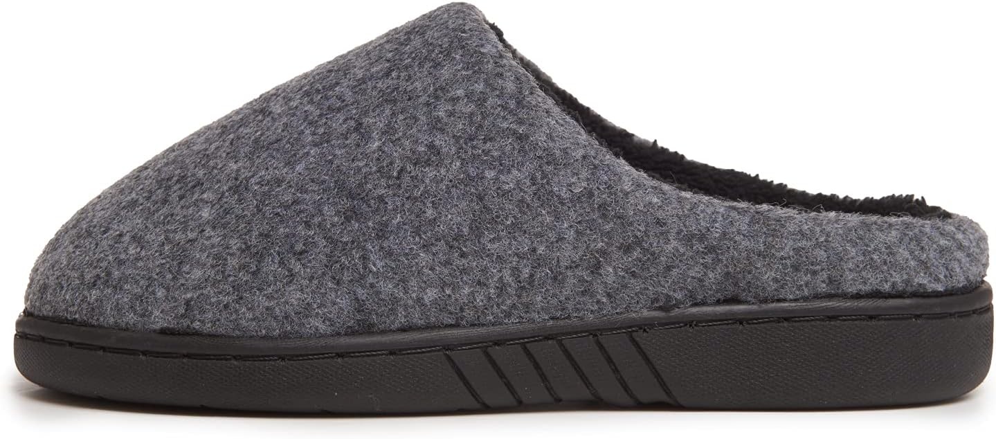 image:imageLucky Brand Boys Faux Wool Clog Slippers with Memory FoamGrey