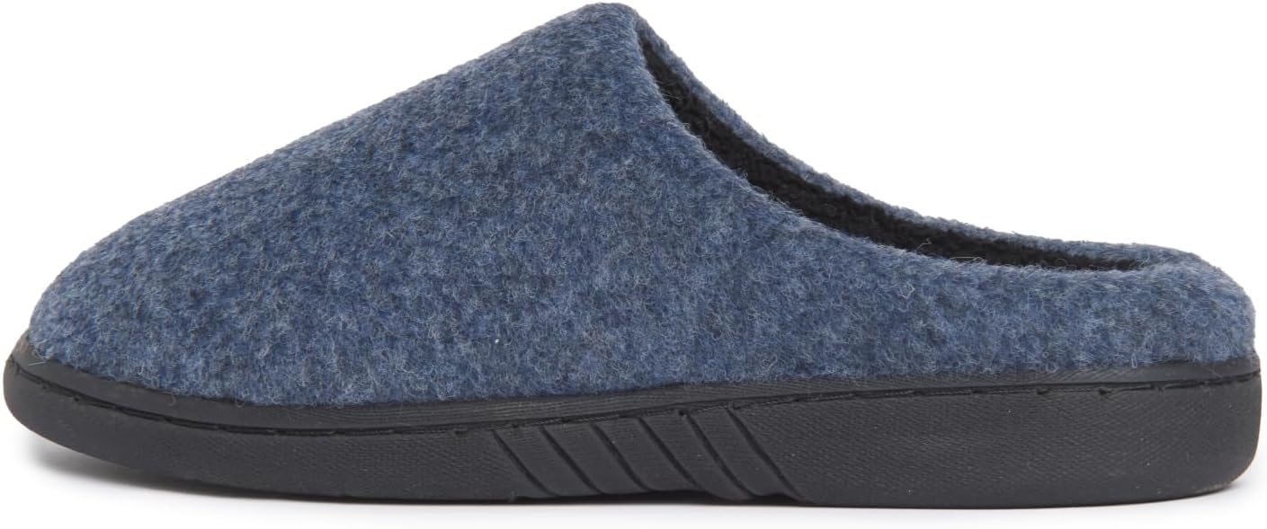image:imageLucky Brand Boys Faux Wool Clog Slippers with Memory FoamNavy