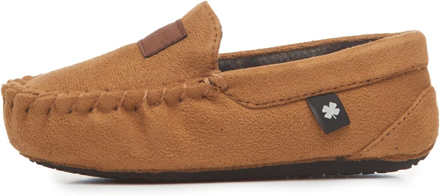 image:imageLucky Brand Boys MicroSuede Moccasin Loafer SlippersTan