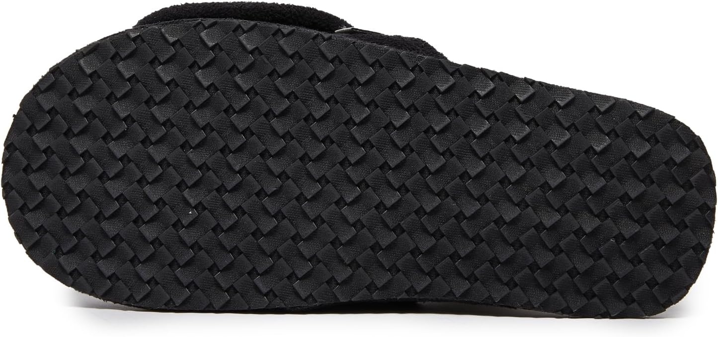 image:imageLucky Brand Boys Slippers Fuzzy Non Slip Memory Foam House Slippers for Kids Plush Soft Rubber Sole Bedroom ShoesBlack