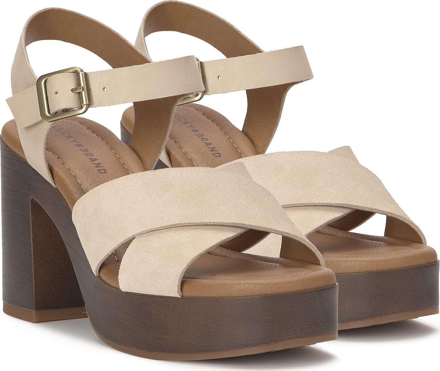 image:imageLucky Brand Carsen Cross Strap SandalsCannelliniCannellin