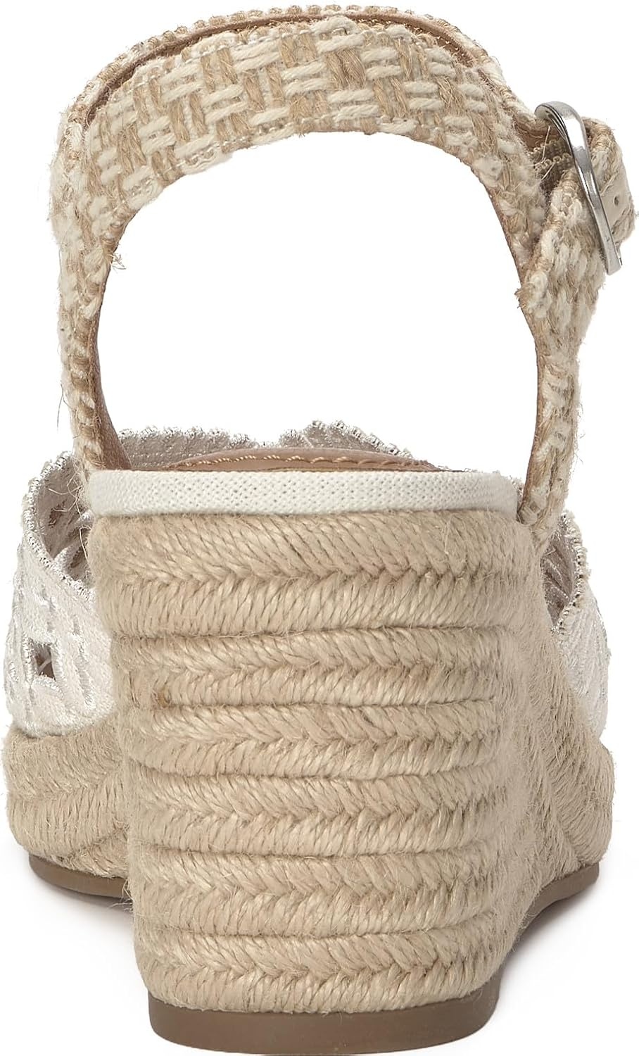 image:imageLucky Brand Coyna Floral Espadrille Wedge SandalsWhite