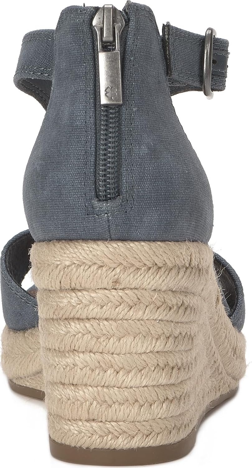 image:imageLucky Brand Cyleste TStrap Wedge SandalsNavy