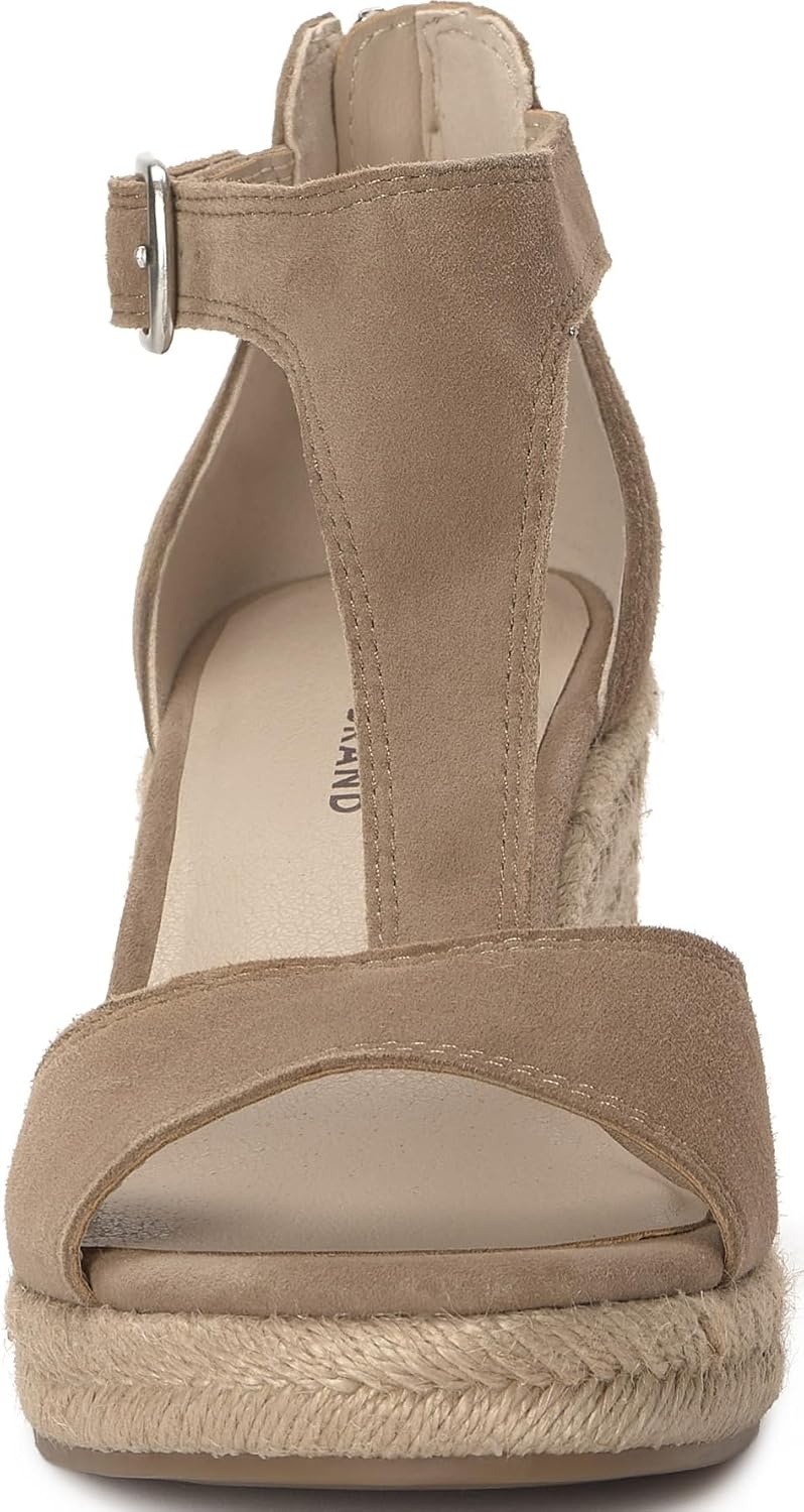 image:imageLucky Brand Cyleste TStrap Wedge SandalsPorcini