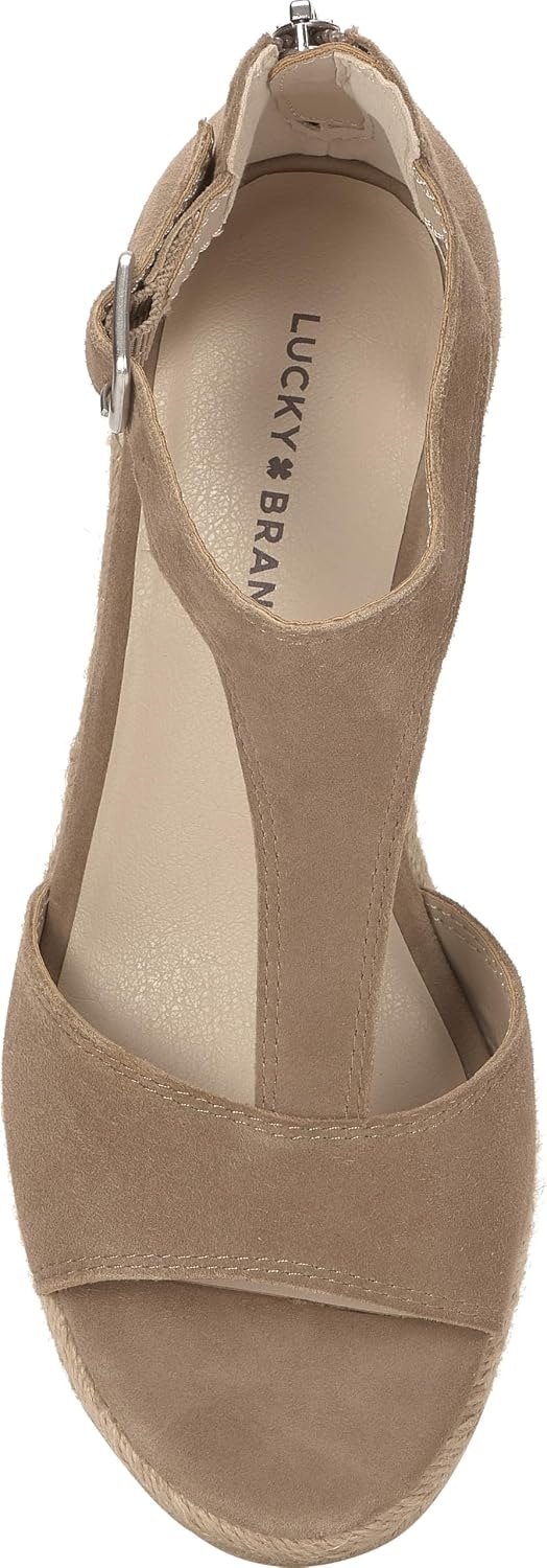 image:imageLucky Brand Cyleste TStrap Wedge SandalsPorcini