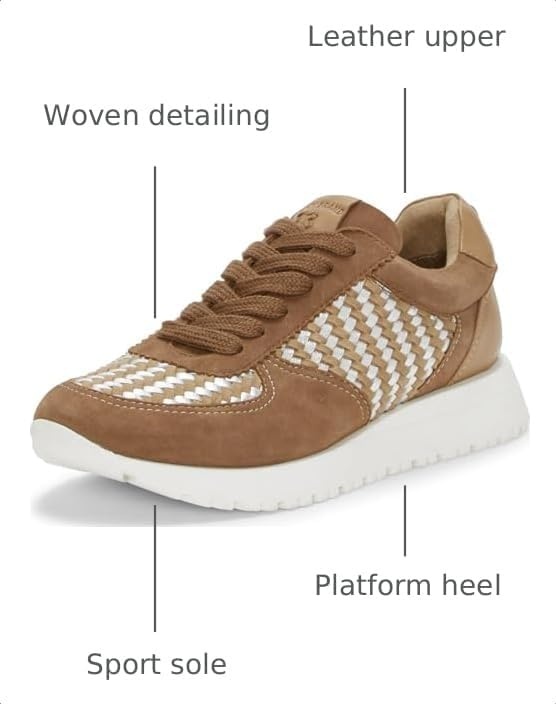 image:imageLucky Brand Deva Woven Leather SneakerTan