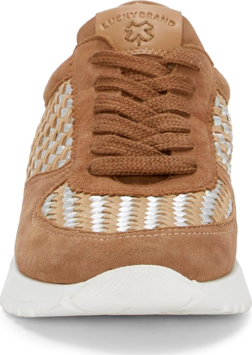 image:imageLucky Brand Deva Woven Leather SneakerTan