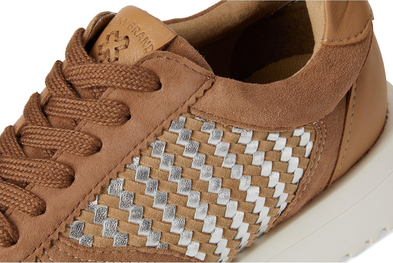 image:imageLucky Brand Deva Woven Leather SneakerTan