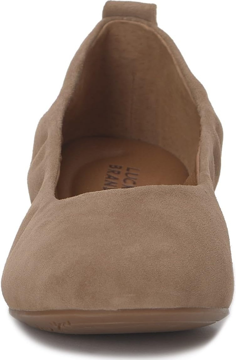 image:imageLucky Brand Emmielou Leather Ballet FlatPorcini