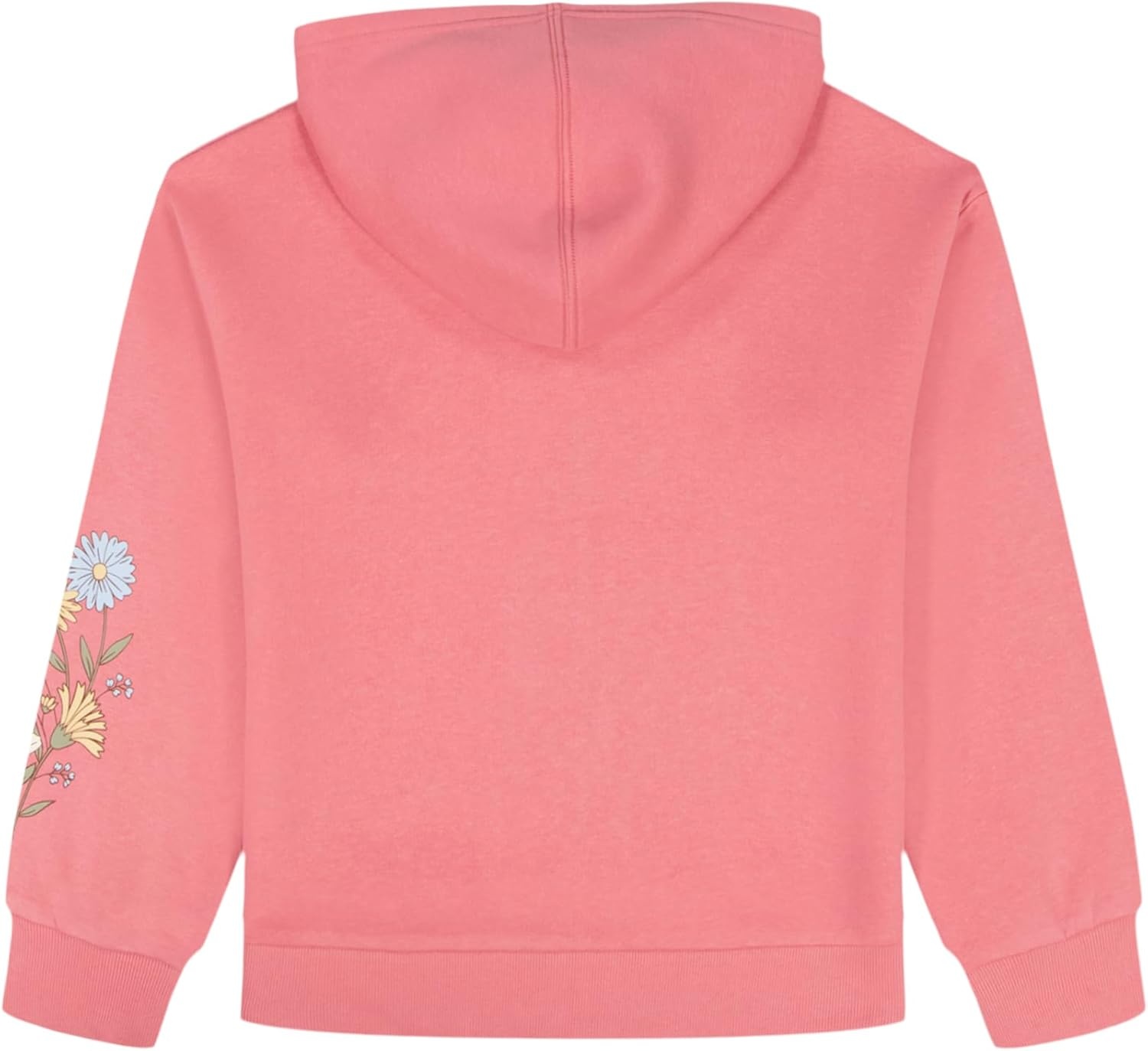 image:imageLucky Brand Girls Long Sleeve Fleece Full Zip Hoodie With Ribbed Cuffs amp WaistWild Rose Bouquet