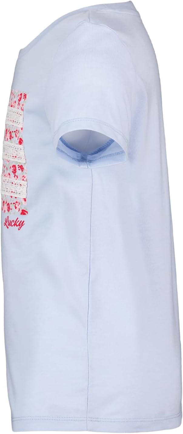 image:imageLucky Brand Girls Short Sleeve Graphic TShirt Tagless Cotton Tee with Fun DesignsHeather Crafted Flag
