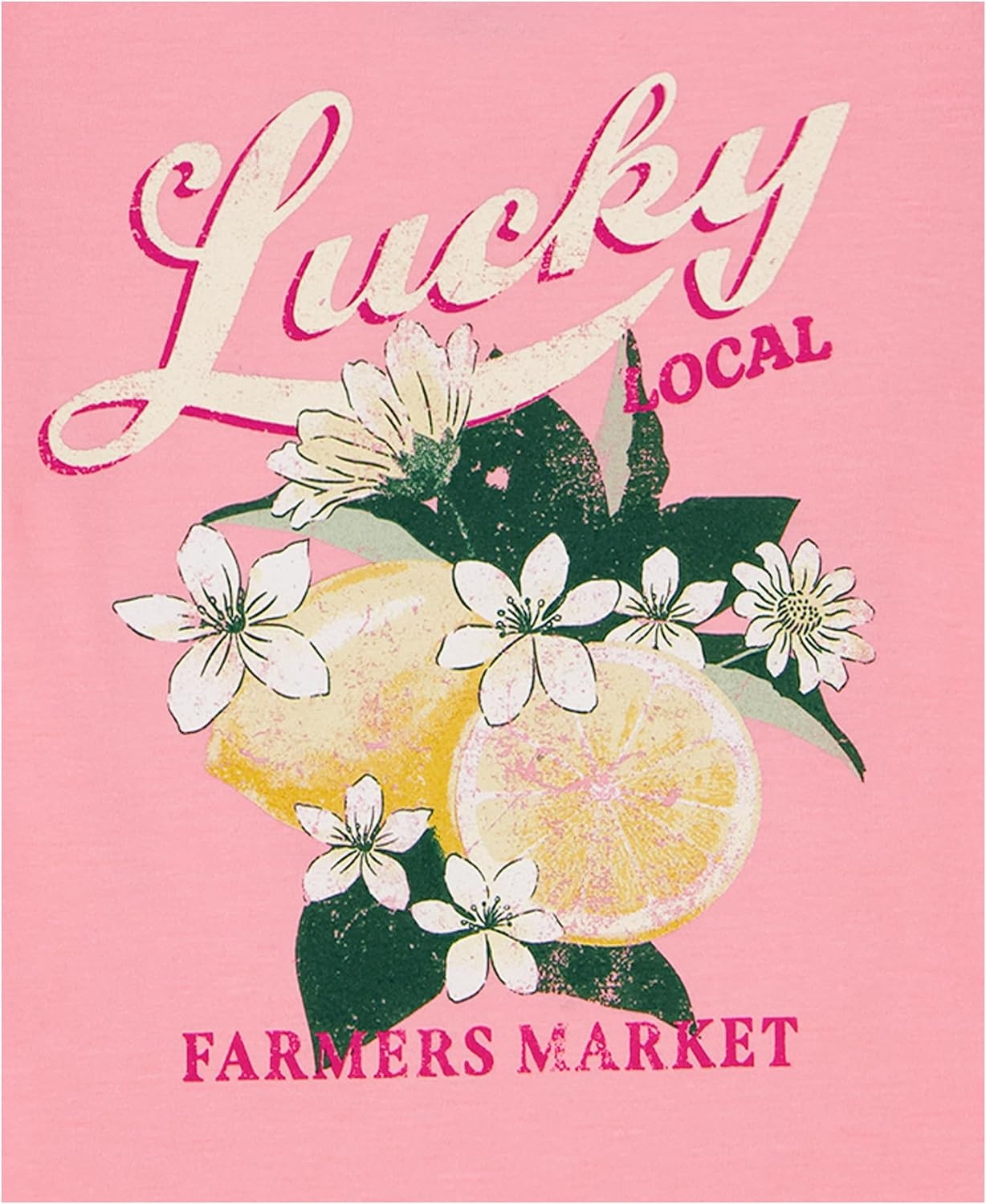 image:imageLucky Brand Girls Short Sleeve Graphic TShirt Tagless Cotton Tee with Fun DesignsPeony Local Lemons