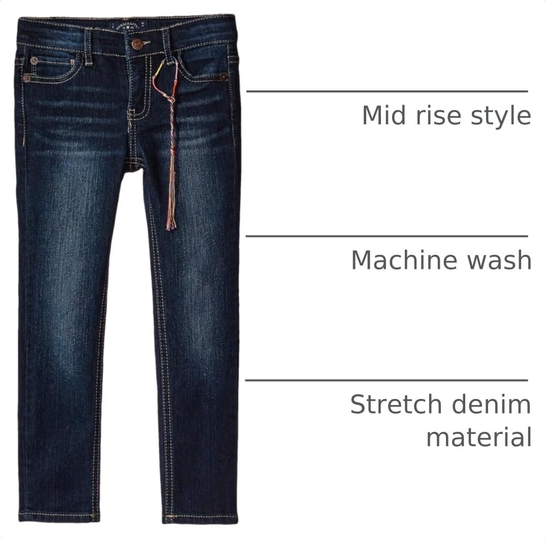 image:imageLucky Brand Girls Skinny Fit Denim JeansBarrier Wash
