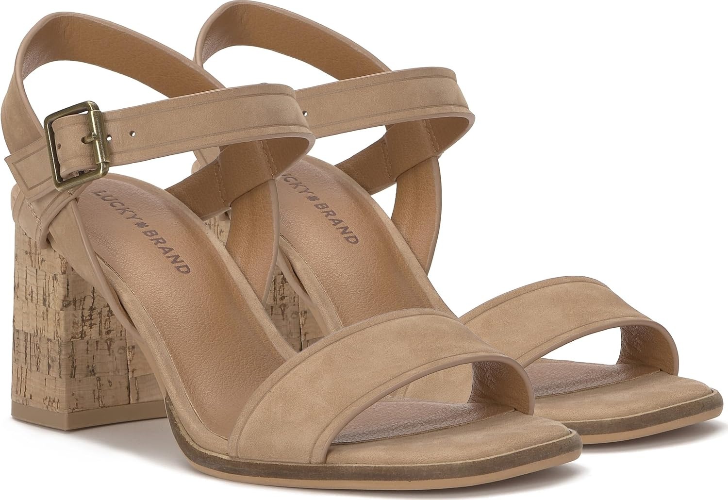 image:imageLucky Brand Hallia Ankle Strap SandalsCortado