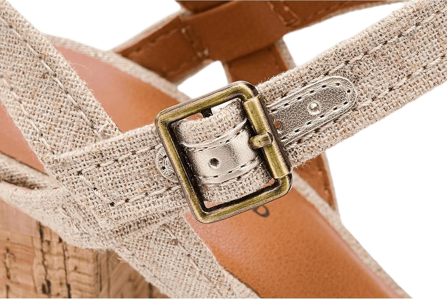 image:imageLucky Brand Hallia Ankle Strap SandalsNaturalPlatino