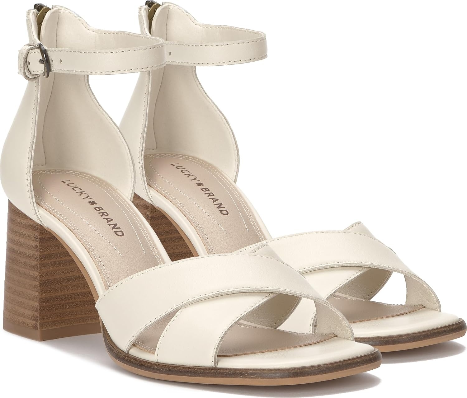 image:imageLucky Brand Herrika Cross Band High Heel SandalsTusk