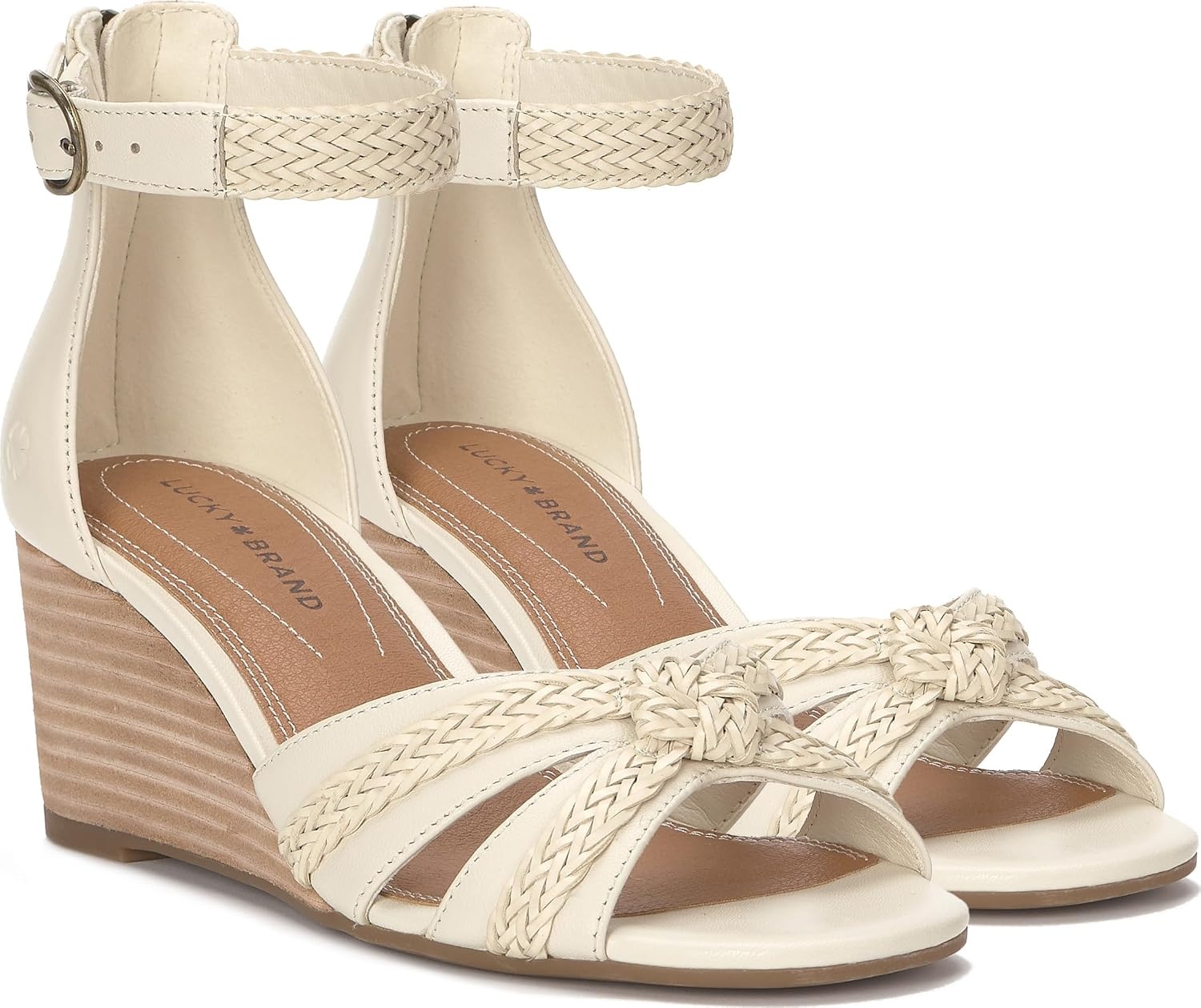 image:imageLucky Brand Jaelah Braided Wedge SandalsTusk