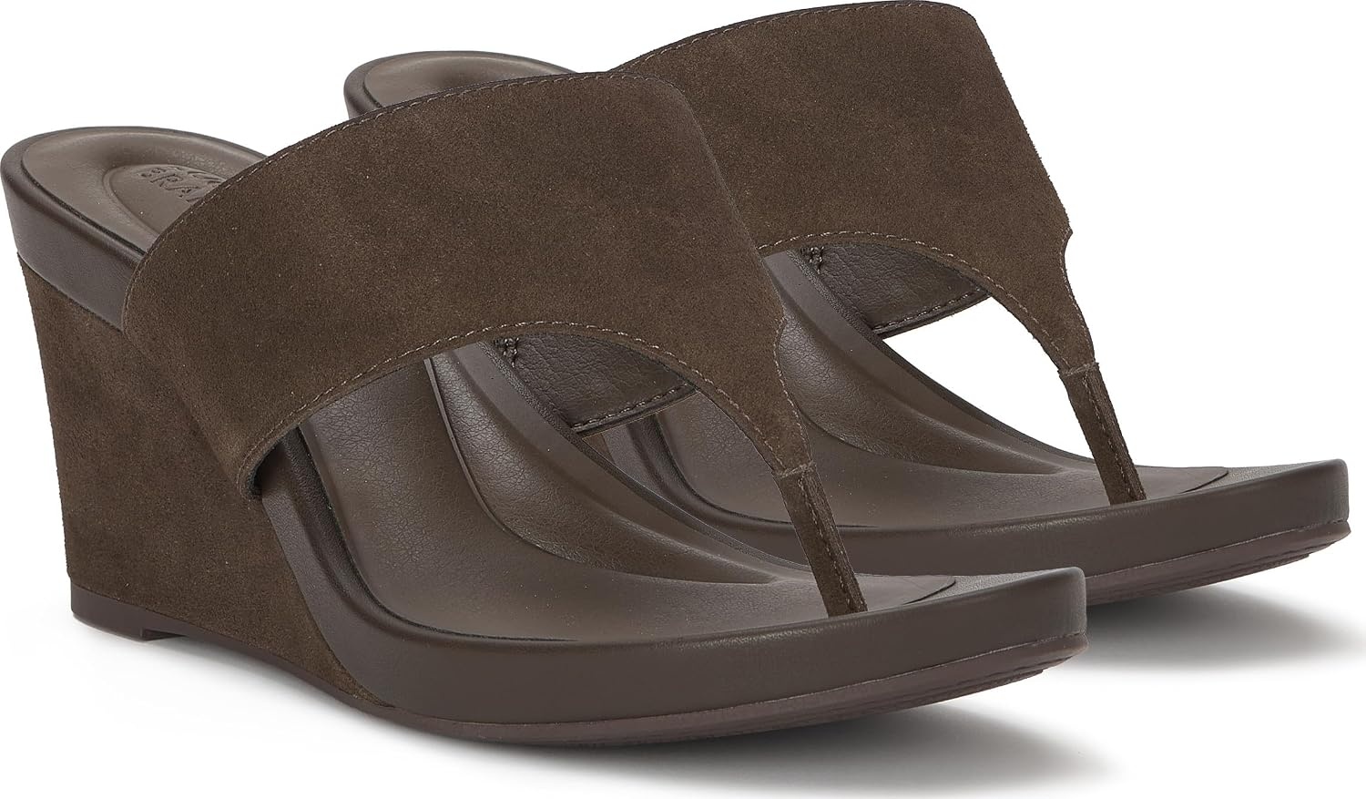 image:imageLucky Brand Libbie Wedge Thong SandalsChocolate