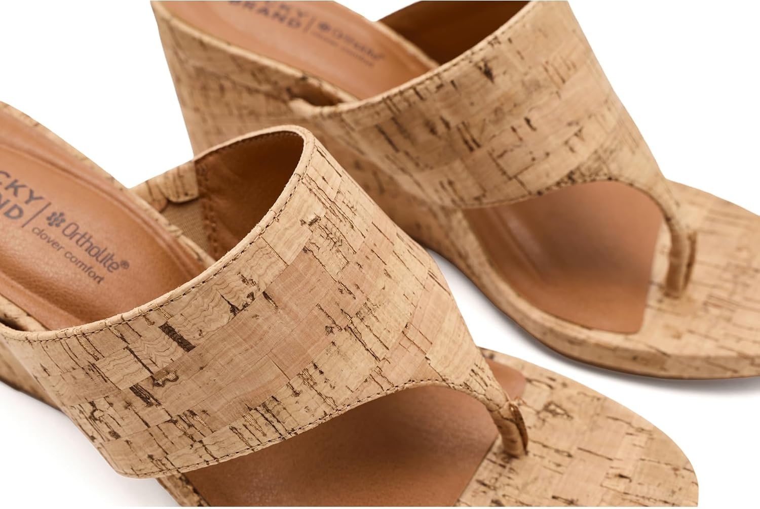 image:imageLucky Brand Libbie Wedge Thong SandalsNatural