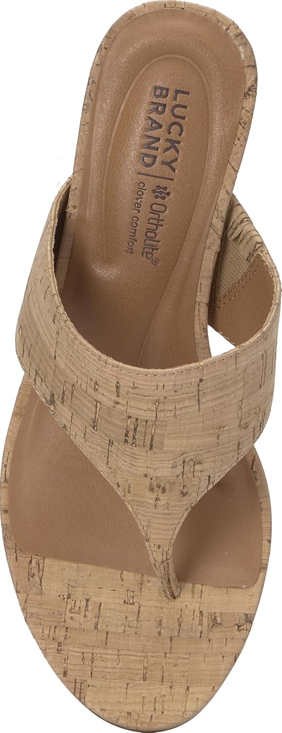 image:imageLucky Brand Libbie Wedge Thong SandalsNatural