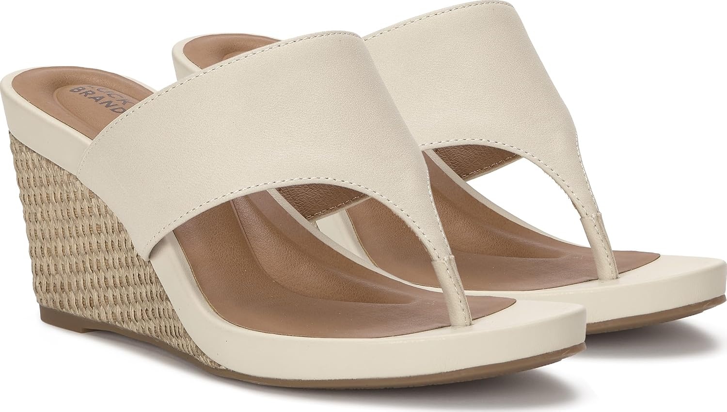 image:imageLucky Brand Libbie Wedge Thong SandalsTusk