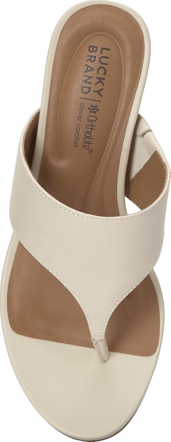 image:imageLucky Brand Libbie Wedge Thong SandalsTusk