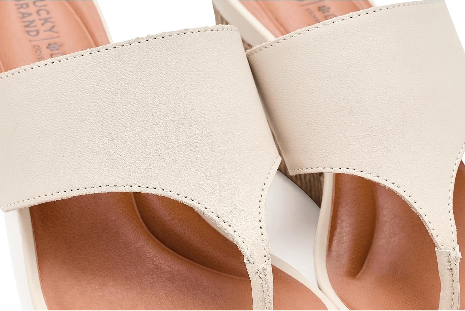 image:imageLucky Brand Libbie Wedge Thong SandalsTusk