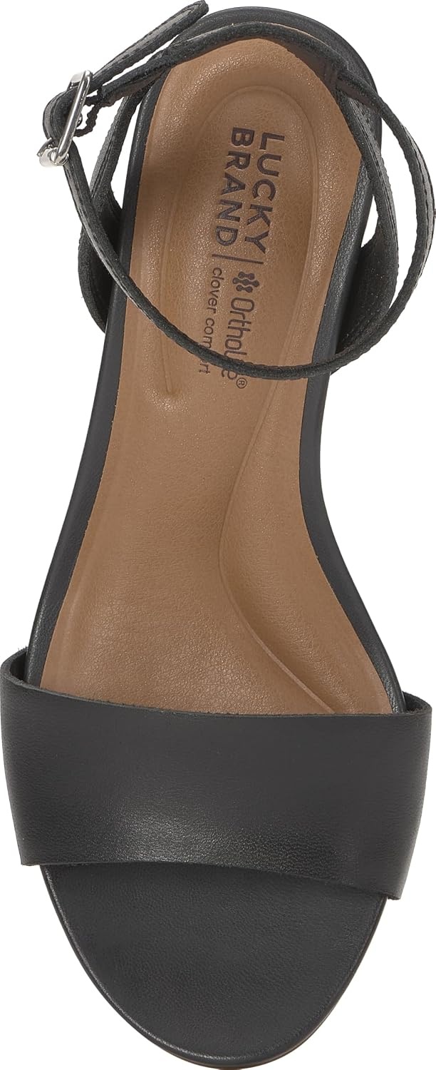 image:imageLucky Brand Lynda Cork Wedge SandalsBlack
