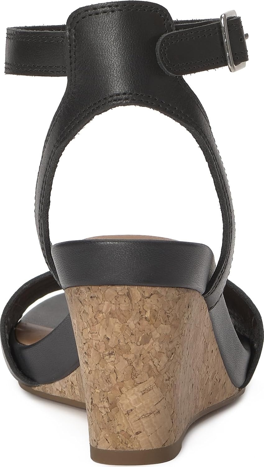 image:imageLucky Brand Lynda Cork Wedge SandalsBlack