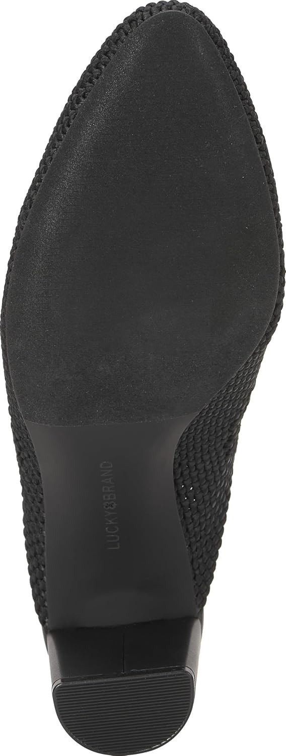 image:imageLucky Brand Melony Woven Slingback High HeelBlack