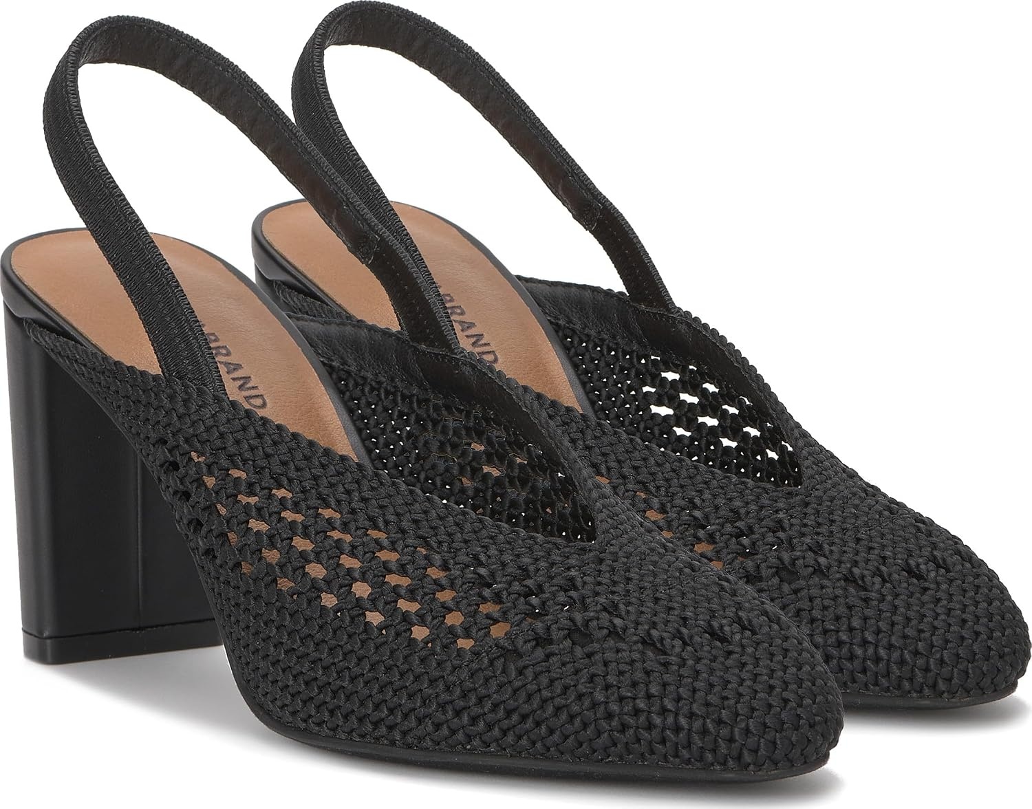 image:imageLucky Brand Melony Woven Slingback High HeelBlack