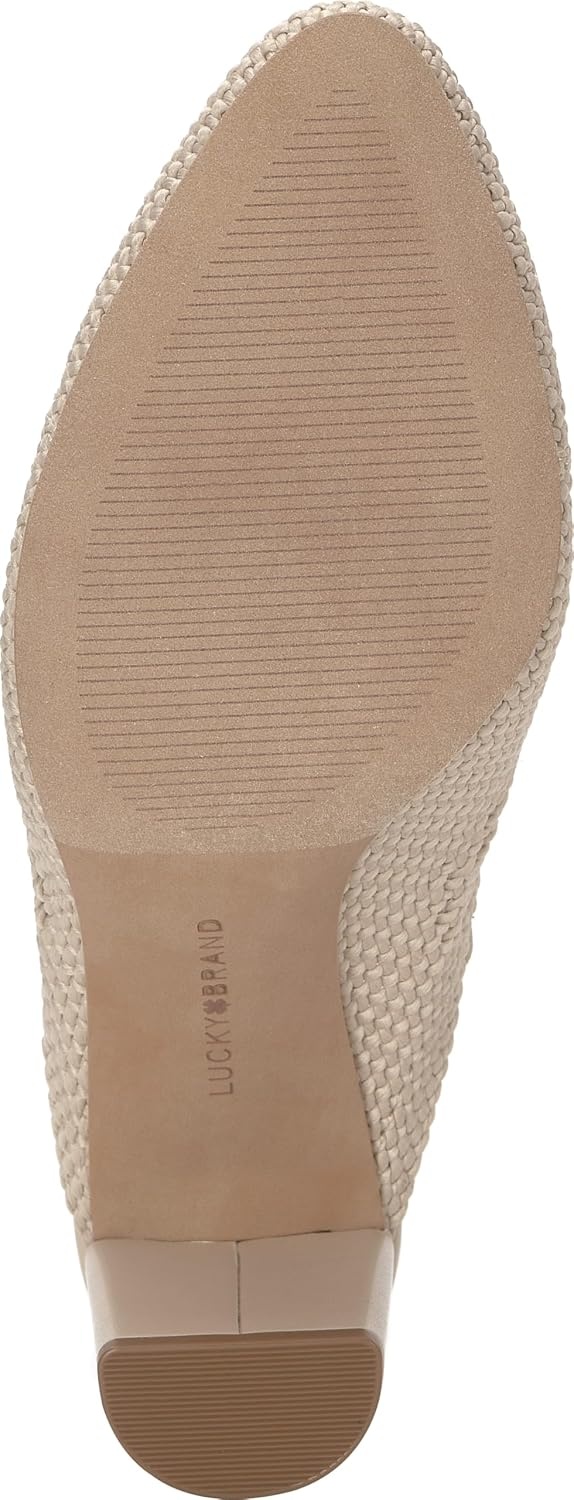 image:imageLucky Brand Melony Woven Slingback High HeelOffwhite