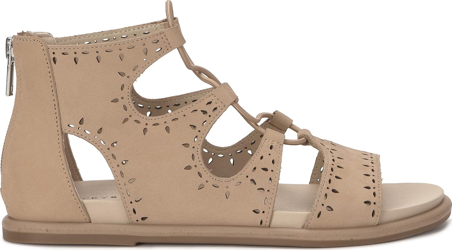 image:imageLucky Brand Sartea Perforated Gladiator SandalsDusty Sand