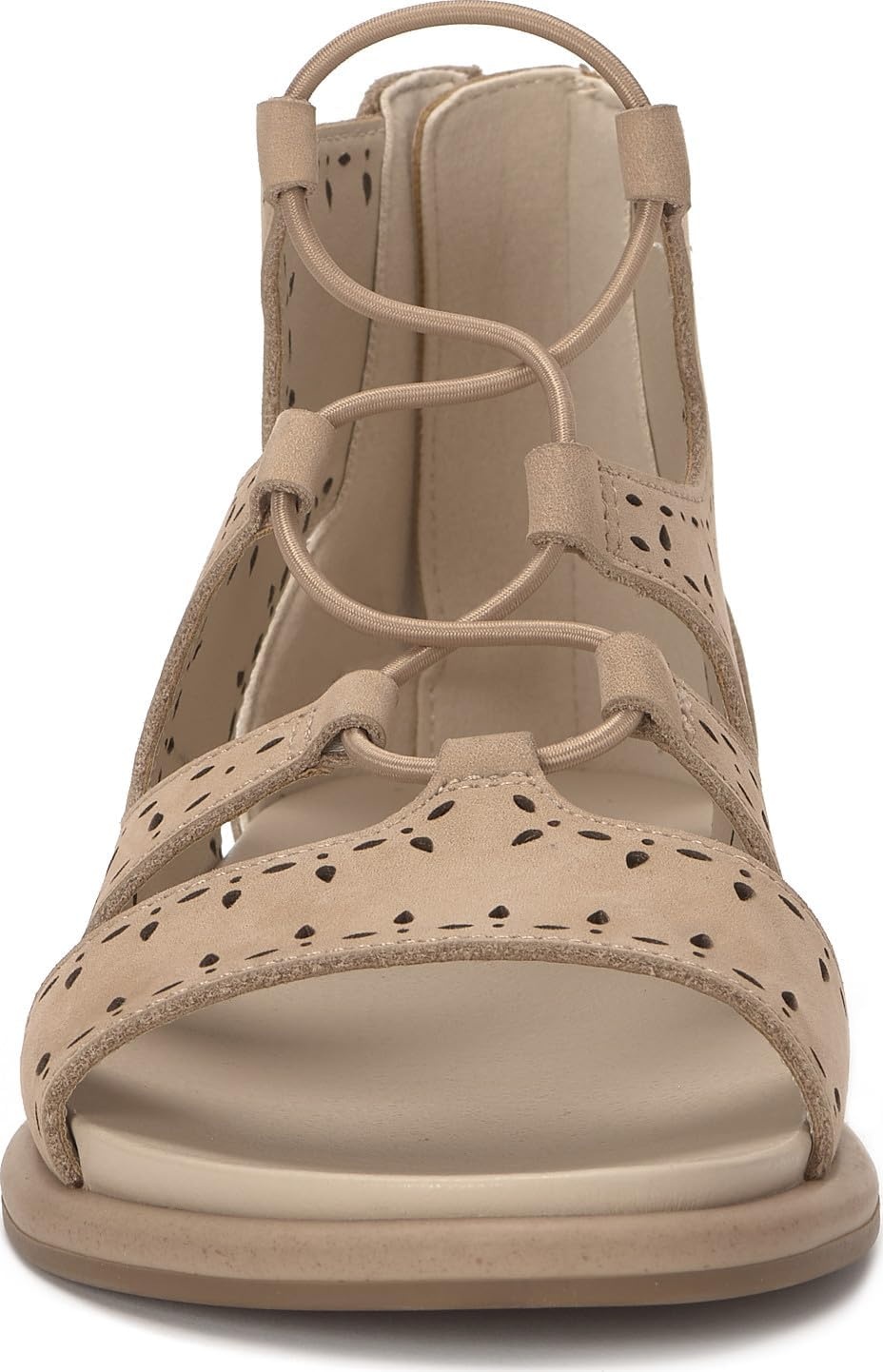 image:imageLucky Brand Sartea Perforated Gladiator SandalsDusty Sand