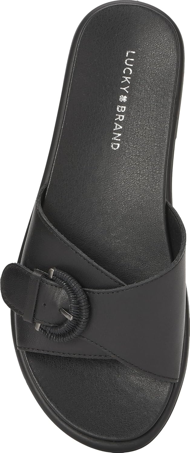 image:imageLucky Brand Suszie Buckle Flat SandalsBlack