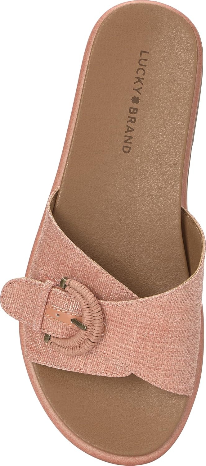 image:imageLucky Brand Suszie Buckle Flat SandalsRose