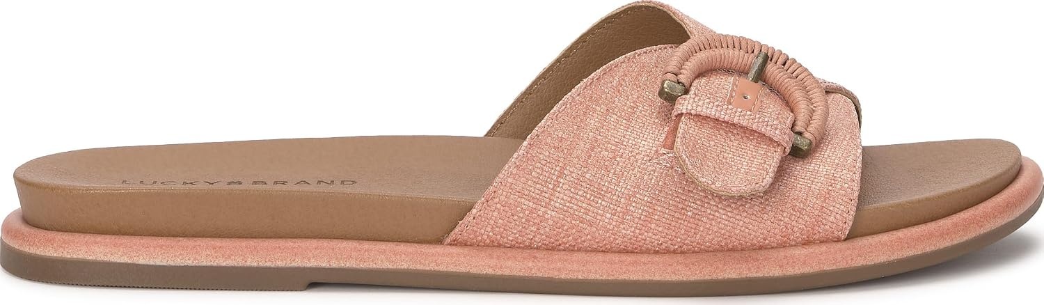 image:imageLucky Brand Suszie Buckle Flat SandalsRose