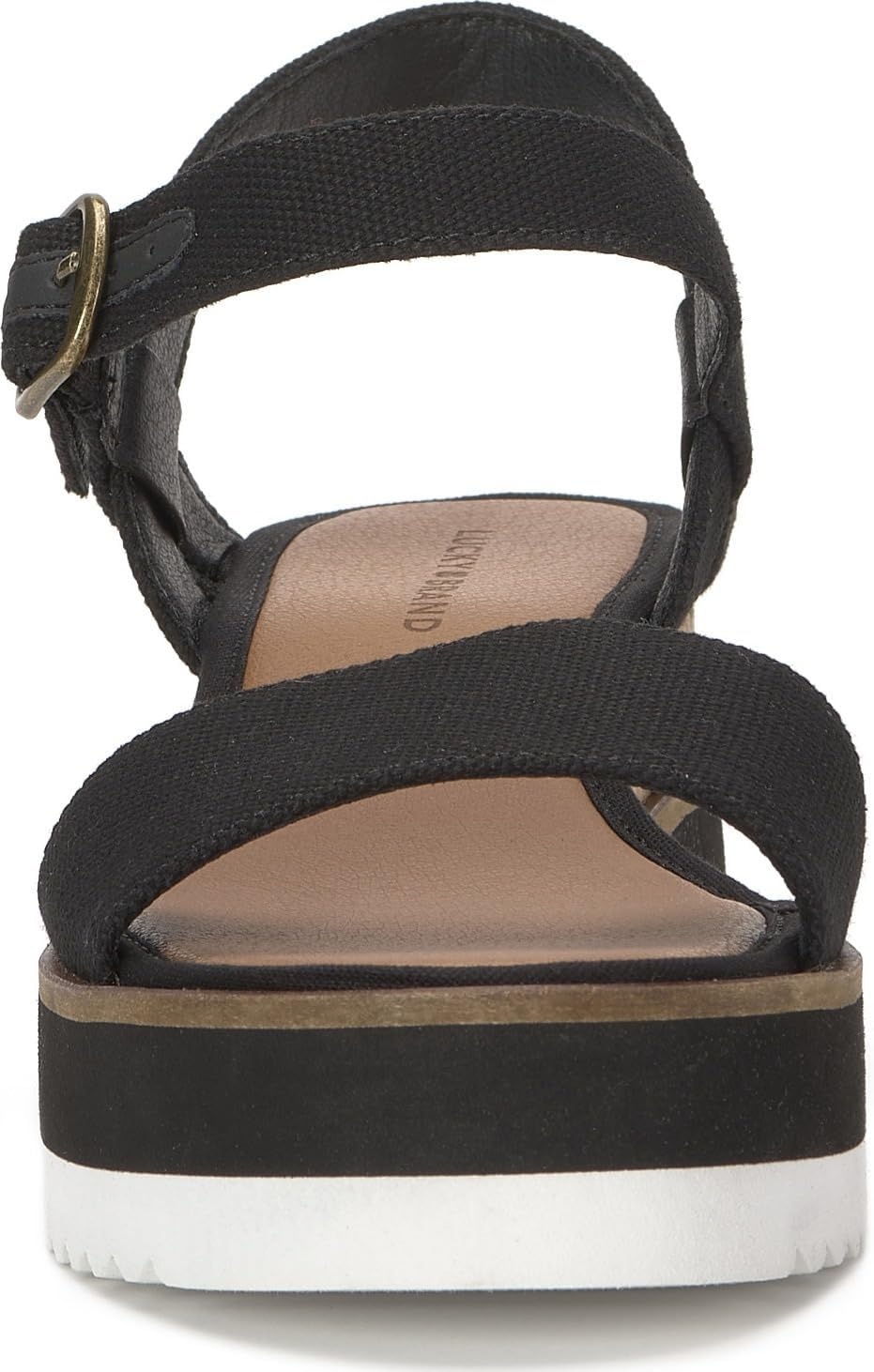 image:imageLucky Brand Temay Platform Wedge SandalsBlack