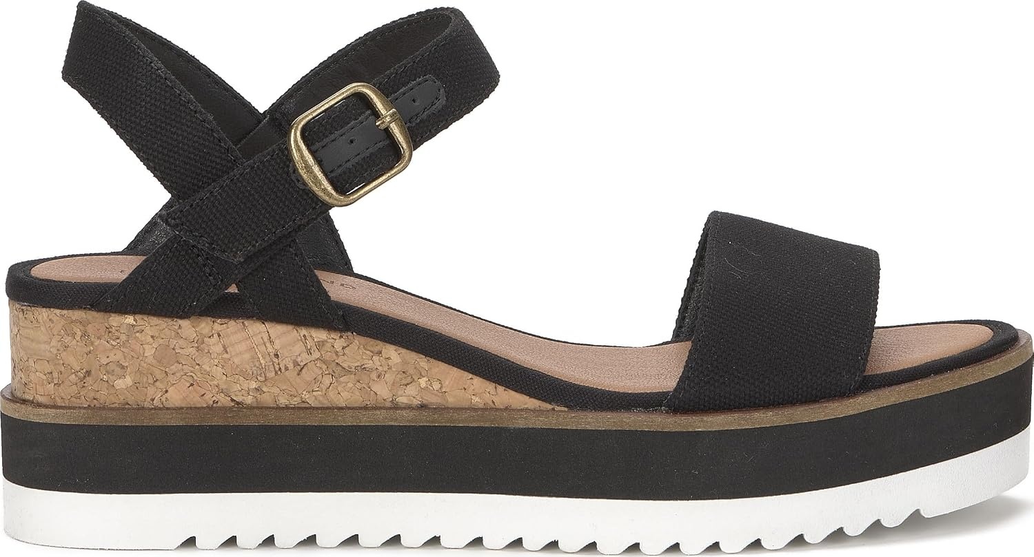 image:imageLucky Brand Temay Platform Wedge SandalsBlack