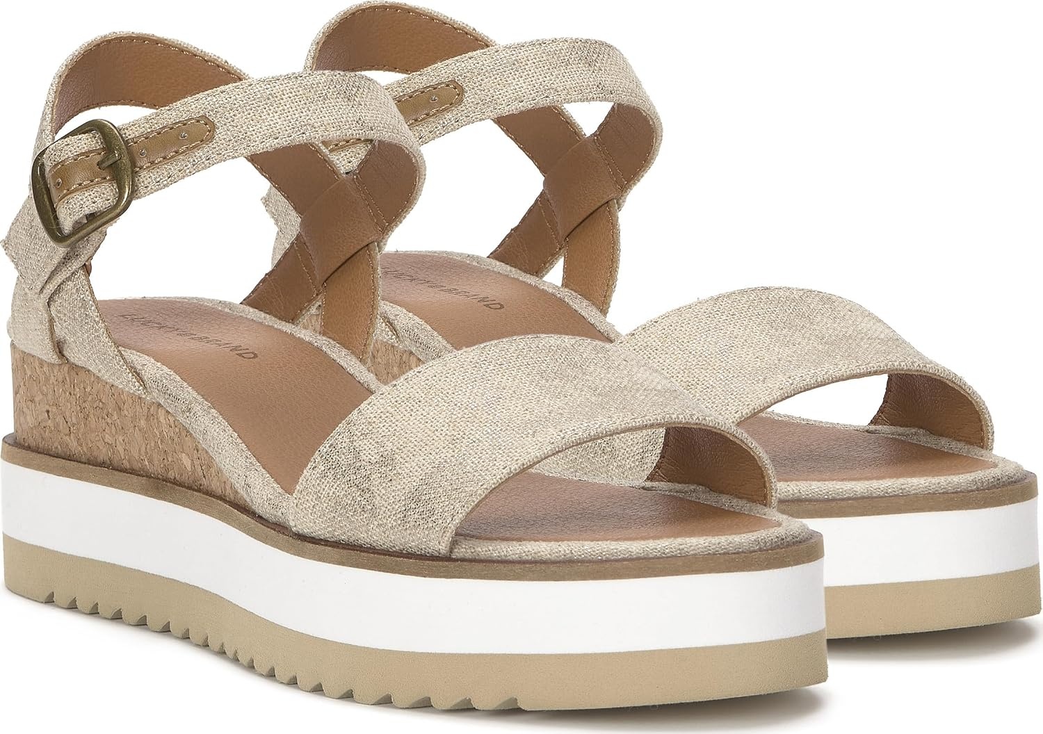 image:imageLucky Brand Temay Platform Wedge SandalsNaturalPlatino