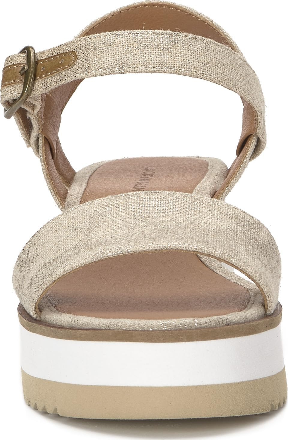image:imageLucky Brand Temay Platform Wedge SandalsNaturalPlatino