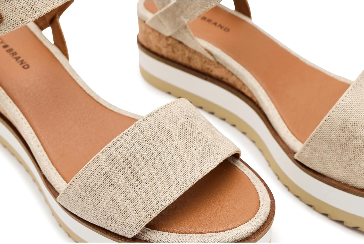 image:imageLucky Brand Temay Platform Wedge SandalsNaturalPlatino
