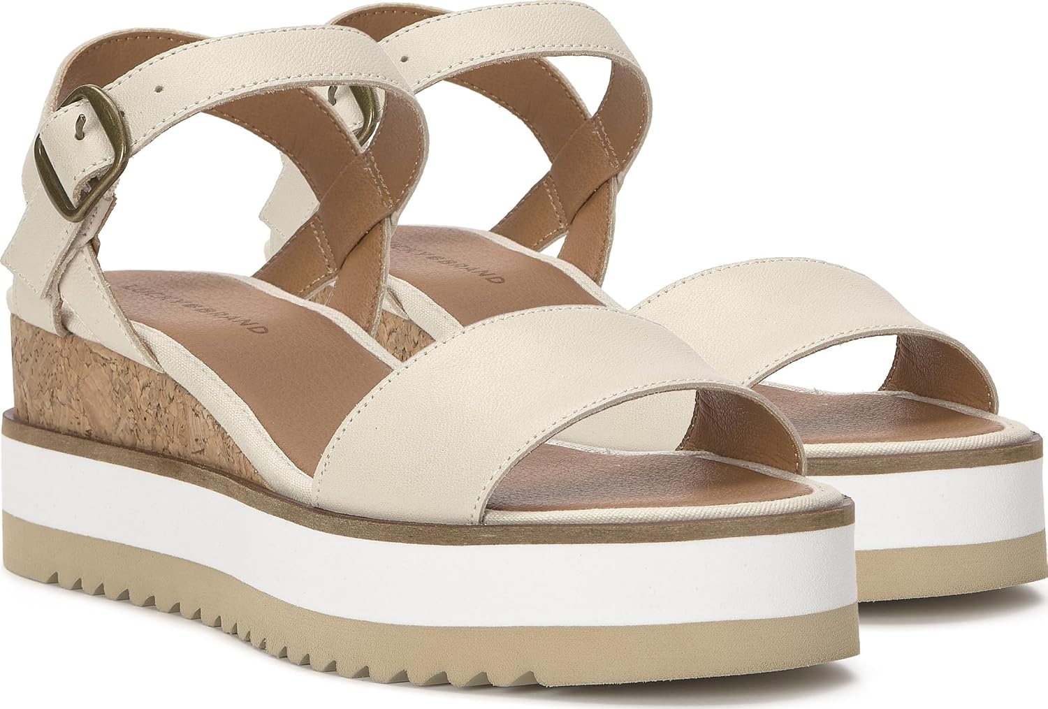 image:imageLucky Brand Temay Platform Wedge SandalsTusk