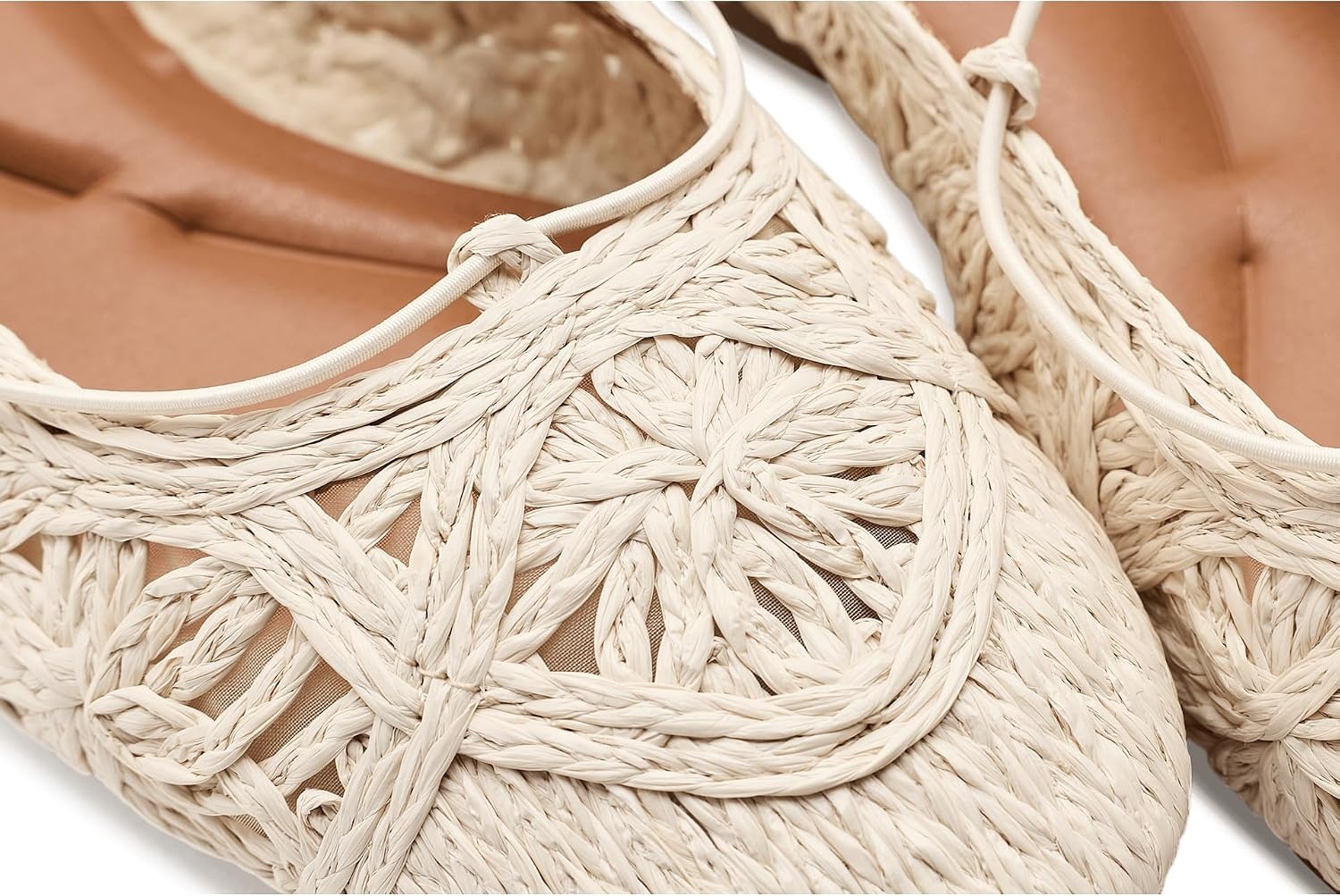 image:imageLucky Brand Tennyr Crochet Ballet FlatsNatural