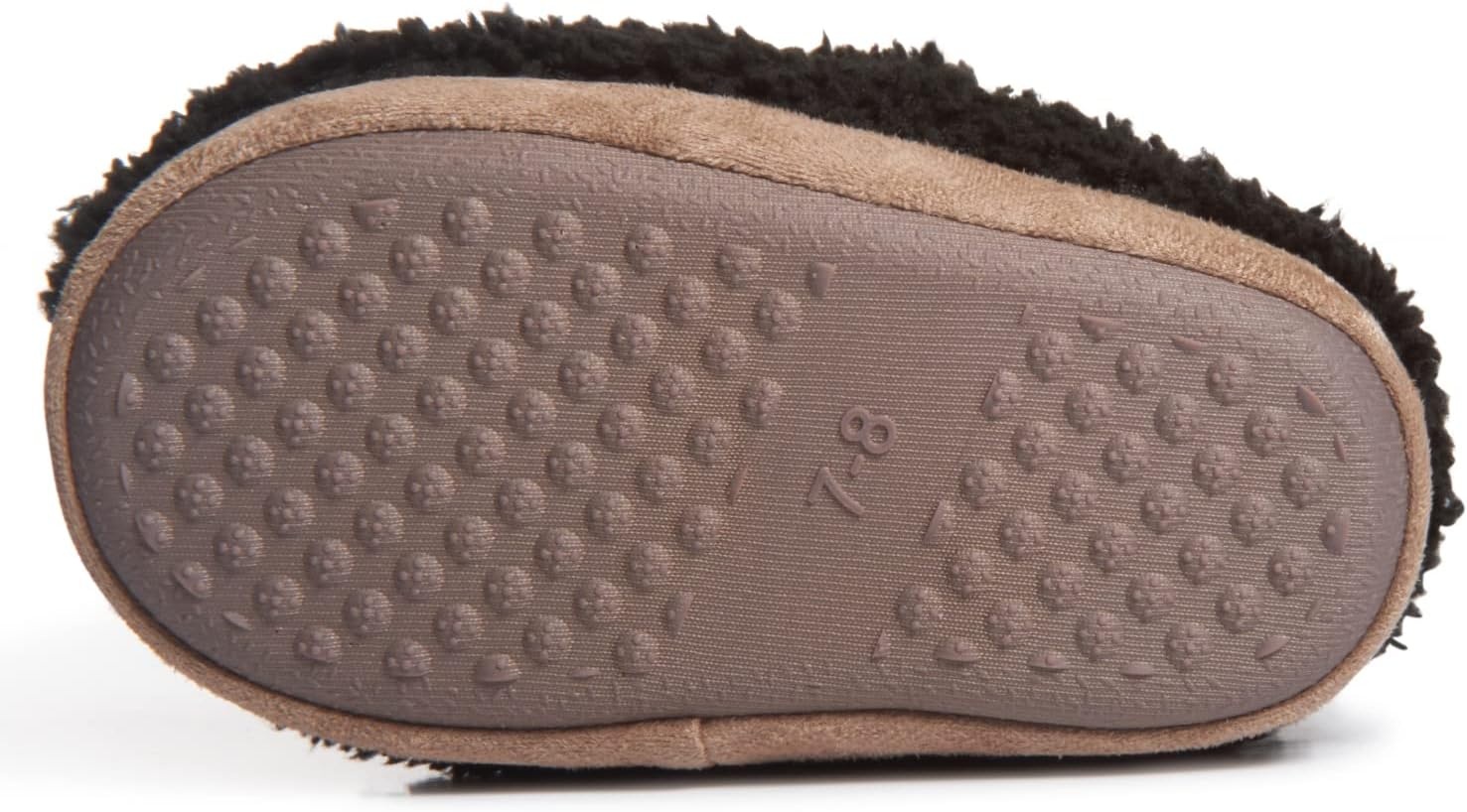 image:imageLucky Brand Toddler Boys Non Slip Sherpa ALine Home Slippers Kids Rubber Sole Indoor House Shoes Bedroom Slipper Size 510Black