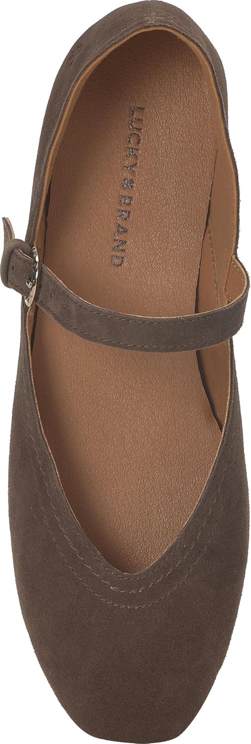 image:imageLucky Brand Womens Albajane Mary Jane FlatCappuccino