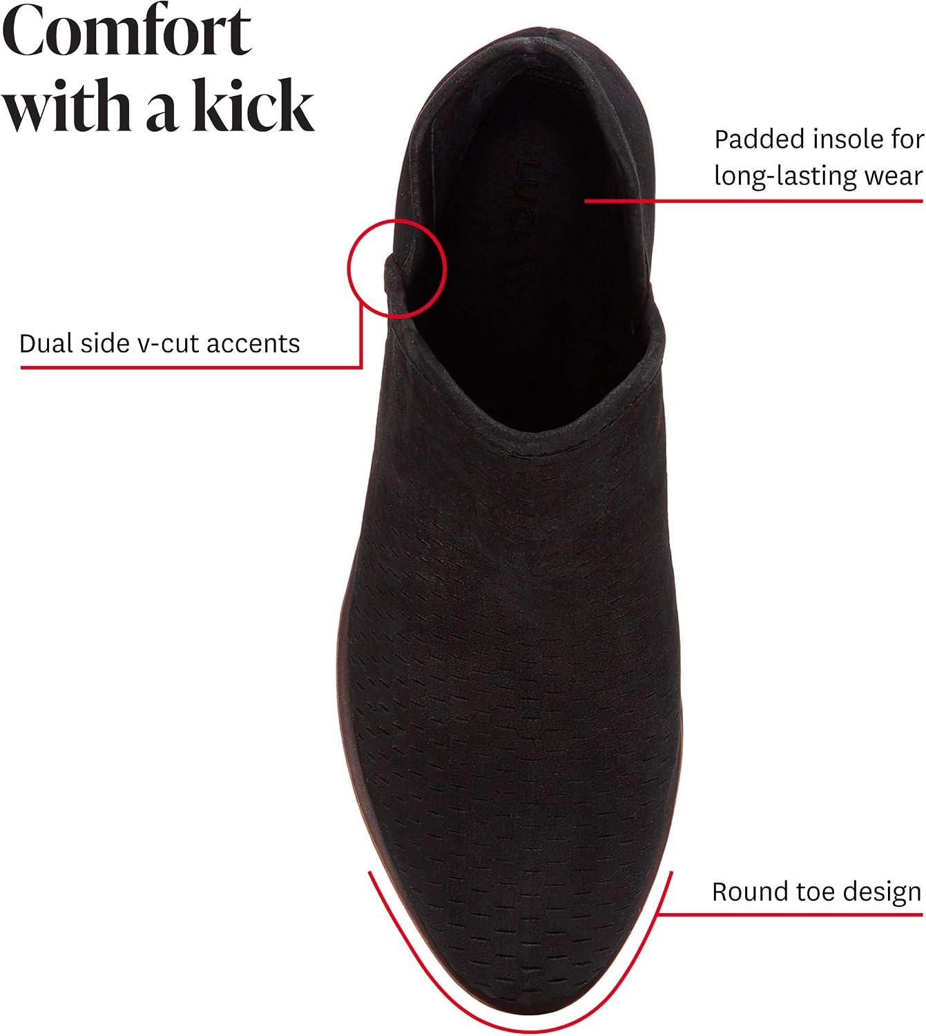 image:imageLucky Brand Womens Baley Ankle BootsGarnet